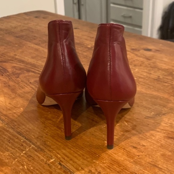 L. K. Bennett Burgandy Ankle Boots - Picture 4 of 5